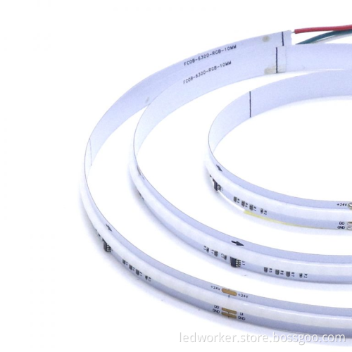 Cob RGB CCT LED Strip 24V RGBIC Waterproof Color LED Strip
